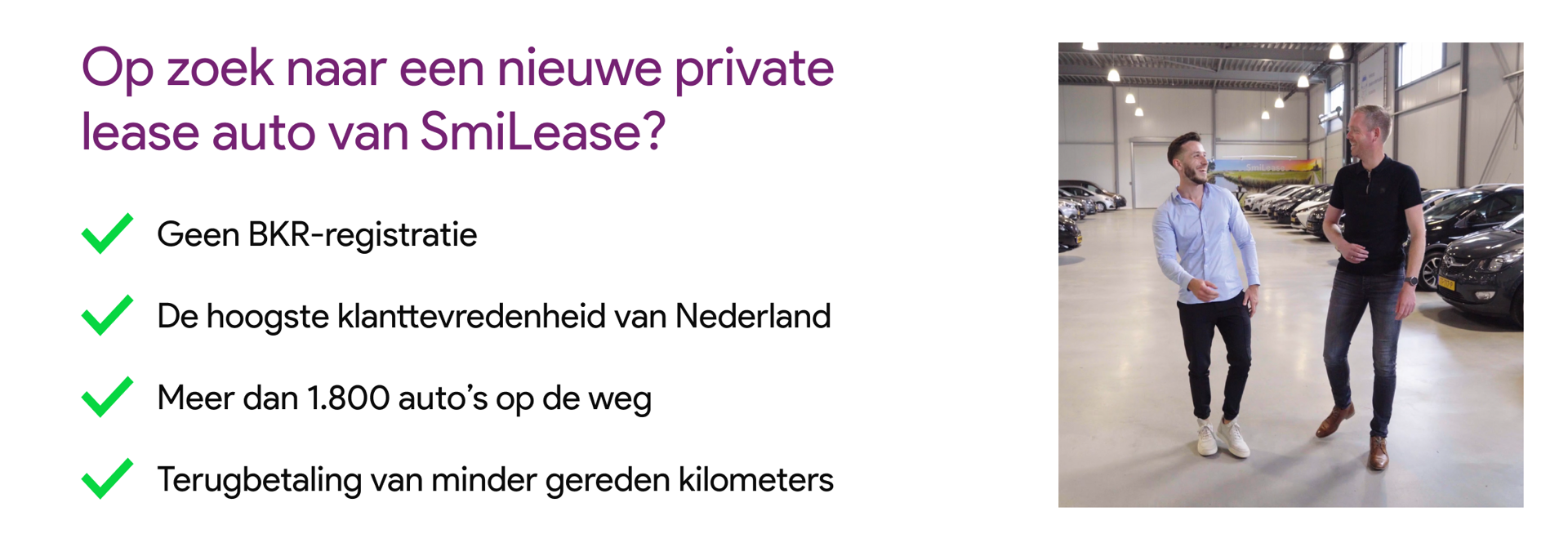 Private lease zonder BKR het kan bij SmiLease SmiLease